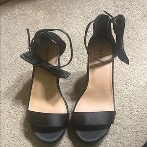 Torrid Black Ankle Strap Heels